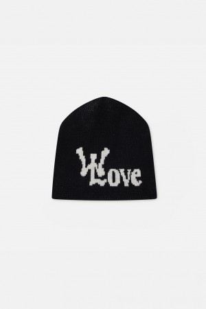 Beanies Scuffers With Love Beanie Negros | 70138IOPU