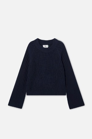 Camiseta Scuffers Berry Knit Azul Marino | 65894LSYI