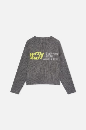Camiseta Scuffers Iron Sweater Grises | 24769UTXG