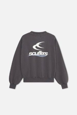 Crewneck Scuffers Sign Azul Marino | 15386VXIJ