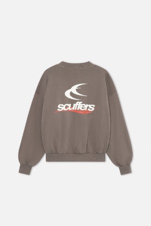 Crewneck Scuffers Sign Grises | 71862VAJE