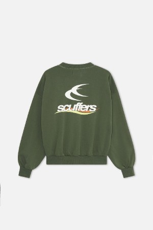 Crewneck Scuffers Sign Verdes | 68307UCFW