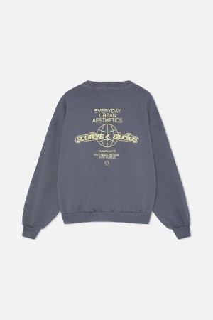 Crewneck Scuffers Universal Grises | 12504DWYI