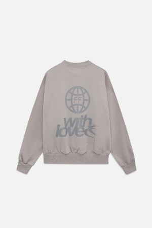 Crewneck Scuffers WLW Grises | 28415FDWP