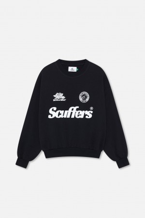 Crewnecks Scuffers Pearl Crewneck Negros | 52349FEMJ