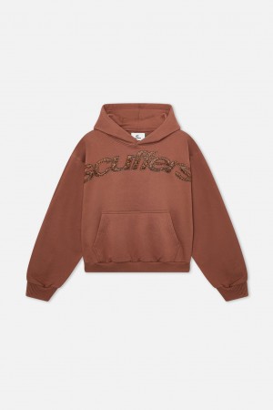 Hoodies Scuffers Animal Hoodie Marrom | 42760FHPS