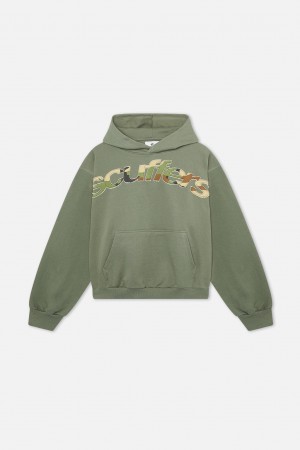 Hoodies Scuffers Animal Hoodie Verdes | 30917JIEL