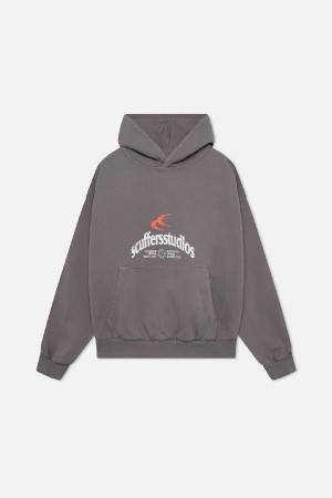 Hoodies Scuffers CFW Grises | 59860KNAS