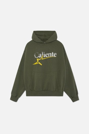 Hoodies Scuffers Caliente Verdes | 01873GDJS