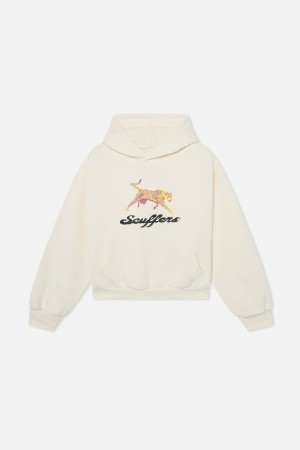 Hoodies Scuffers Cheetah Ecru | 80217JVDU