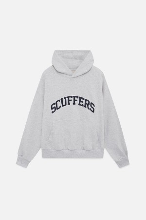 Hoodies Scuffers College Grises | 93281BFGZ