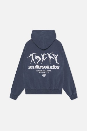 Hoodies Scuffers Dancing Azul Marino | 09837YWHT
