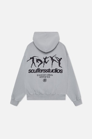 Hoodies Scuffers Dancing Grises | 09175JFAG