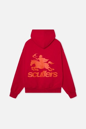Hoodies Scuffers Emblem Rojos | 75642ILHU