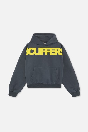 Hoodies Scuffers Flock Hoodie Azules | 48735IARD