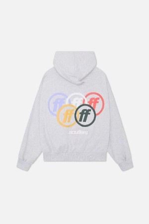 Hoodies Scuffers Glory Grises | 92703SERZ