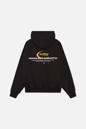 Hoodies Scuffers Hopeless Romantic Negros | 50761UNPC