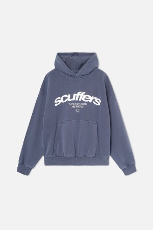 Hoodies Scuffers Iconic Azules | 60158CMBS