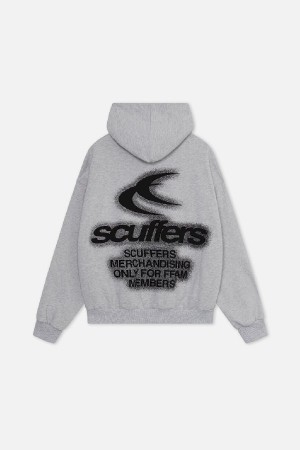 Hoodies Scuffers Merchan Grises Claro | 82304VLOK
