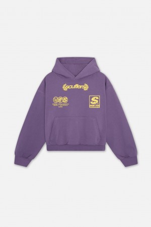 Hoodies Scuffers New Age Hoodie Morados | 31906JGZC
