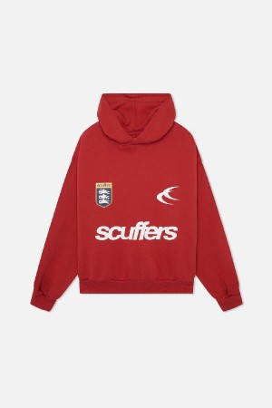 Hoodies Scuffers Picnic Rojos Oscuro | 14756BCYX