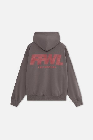 Hoodies Scuffers Racing Grises | 10729ZJDM