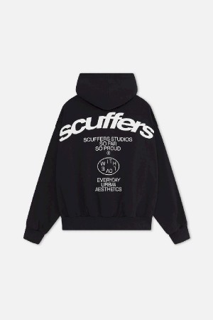 Hoodies Scuffers SSS Grises Oscuro | 56927AELB