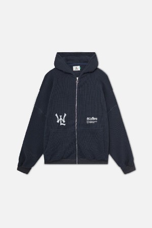 Hoodies Scuffers SSS Lover Zipped Azul Marino | 01739QKAC
