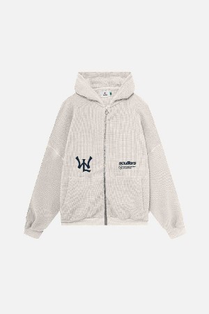 Hoodies Scuffers SSS Lover Zipped Ecru | 64930VDJF