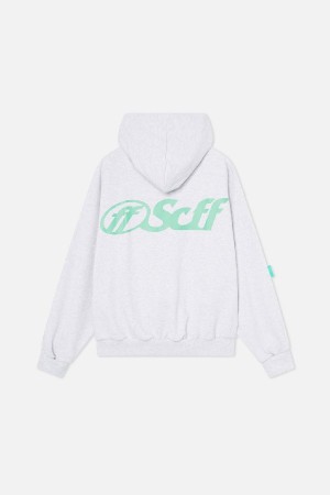 Hoodies Scuffers Scff HD Grises Claro | 93465NJTG