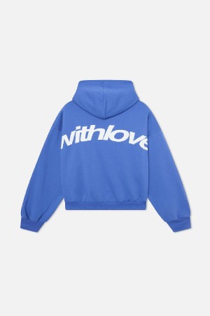Hoodies Scuffers Sign Azules | 82109TQYA
