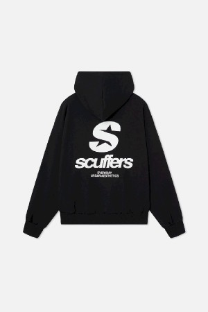 Hoodies Scuffers Starnova Negros | 54826JTZV