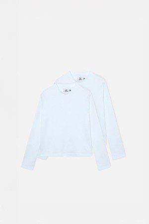 Long sleeve Scuffers Interlock Longsleeve T-Shirt Pack Blancos | 71359PENB