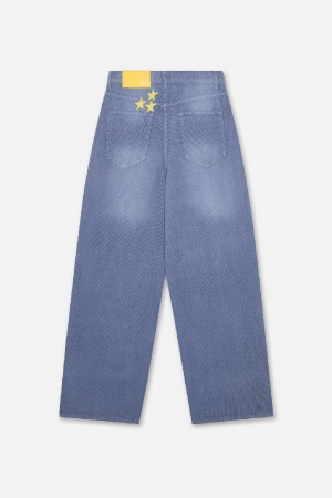 Pantalon Scuffers Jumbo Corduroy Azules | 41375IHLZ