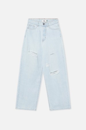 Pantalon Scuffers Jumbo Ripped Pants Azules Claro | 35019LQZW