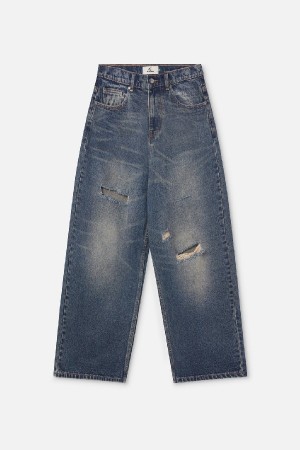 Pantalon Scuffers Jumbo Ripped Pants Azules | 28693THKN