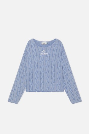 Prendas De Punto Scuffers New Trench Knit Azules | 21936FKOJ