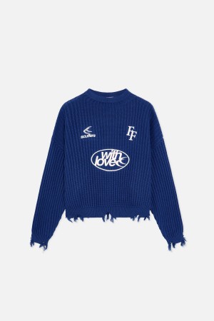 Prendas De Punto Scuffers Paris Jersey Azul Rey Azules | 24903XLUW