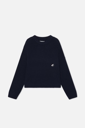 Prendas De Punto Scuffers Pin Knit Azul Marino | 26805YSMQ