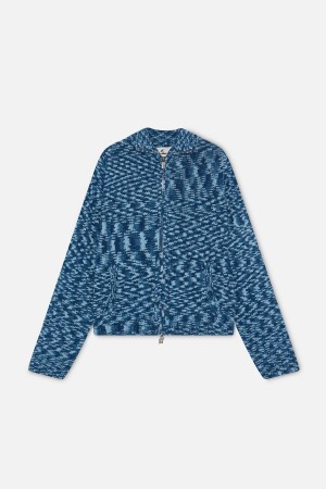 Prendas De Punto Scuffers Tropic Knit Zipper Azules | 86402APGB