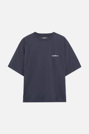 T-Shirts Scuffers Basic Scuffers Azules | 46390MSVQ