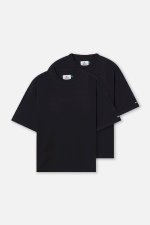 T-Shirts Scuffers Basic T-Shirt Pack Negros | 95628UXRS