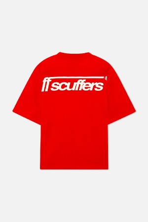 T-Shirts Scuffers Billy T-shirt Rojos | 90618HASL