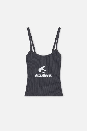 T-Shirts Scuffers Briz Top Grises Oscuro | 37158BIVZ