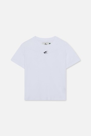 T-Shirts Scuffers Calvin Top Blancos | 67312KHYQ