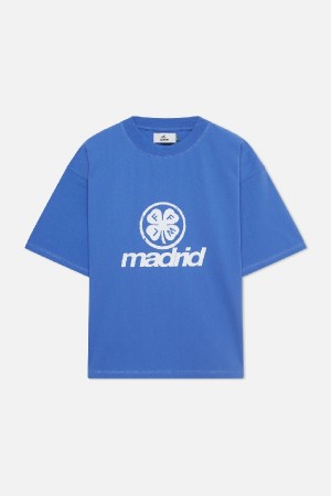 T-Shirts Scuffers Clover T-Shirt Azul Rey | 71698GXTU