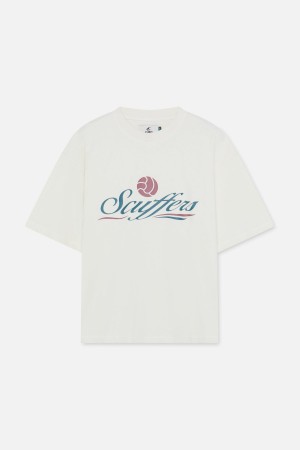 T-Shirts Scuffers Club T-Shirt Ecru | 39271ELTY