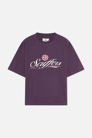 T-Shirts Scuffers Club T-Shirt Morados | 14038TJBI