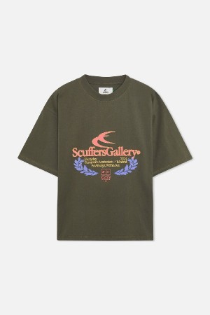 T-Shirts Scuffers College T-Shirt Verdes | 65129WBOH