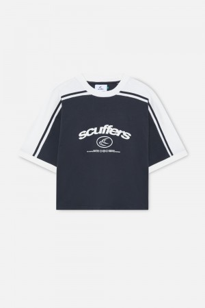 T-Shirts Scuffers Effortless T-Shirt Azules | 85179RYOQ